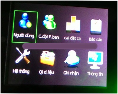 Cài đặt lấy dấu vân tay trên máy chấm công